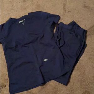 Greys anatomy scrubs top and bottom